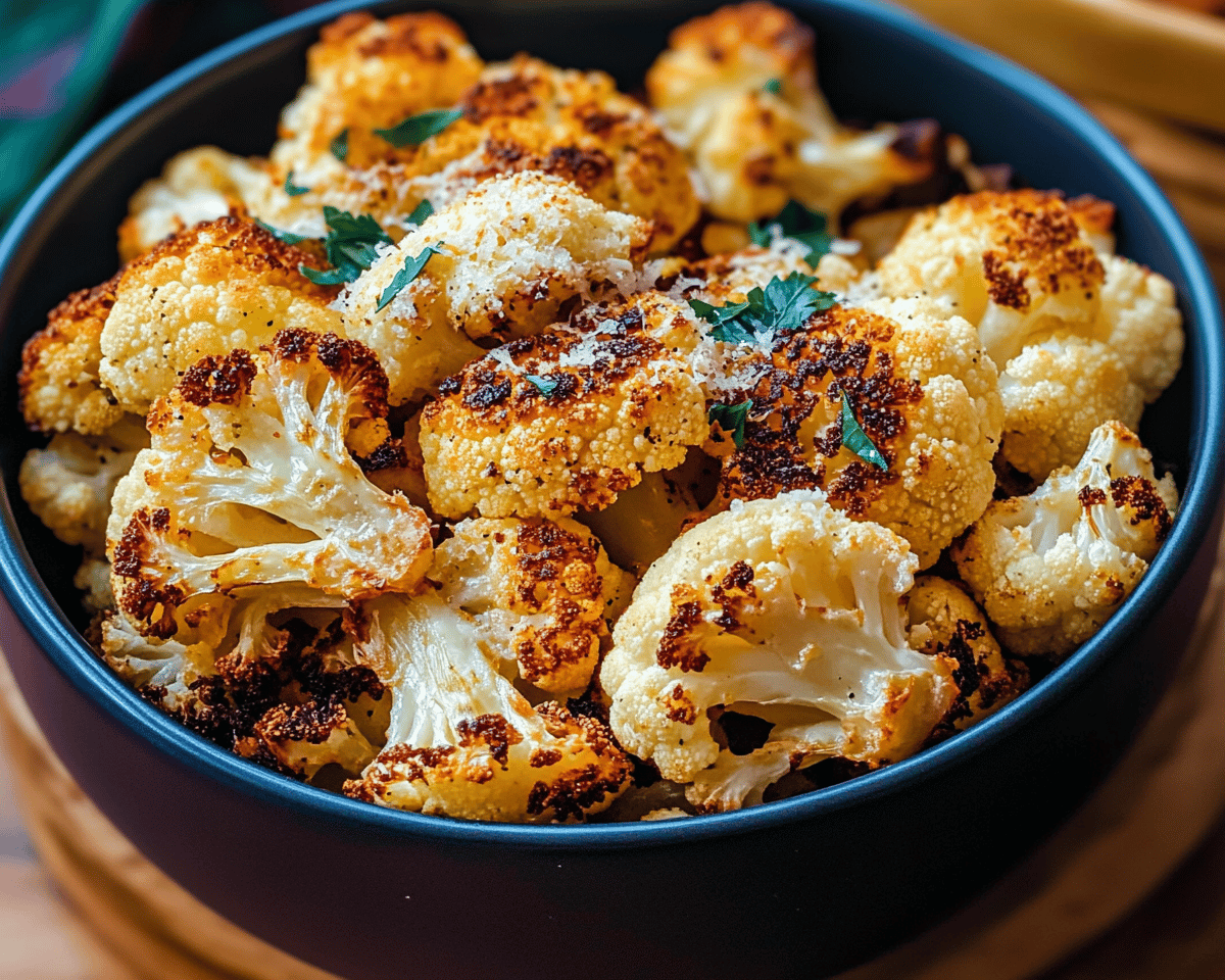 Crispy Parmesan Roasted Cauliflower Recipe – Yummy Bric