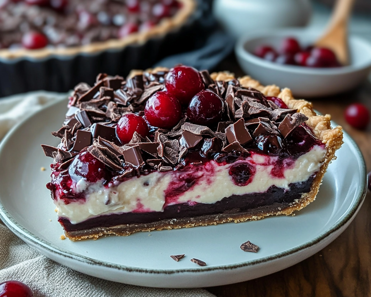 Irresistible No-Bake Chocolate Cherry Pie Recipe – Yummy Bric