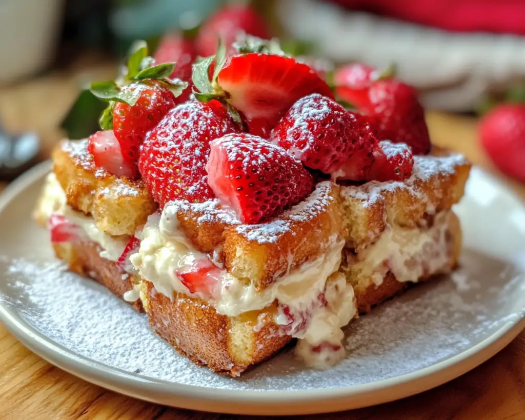 Strawberry Cream Cheese French Toast Bites