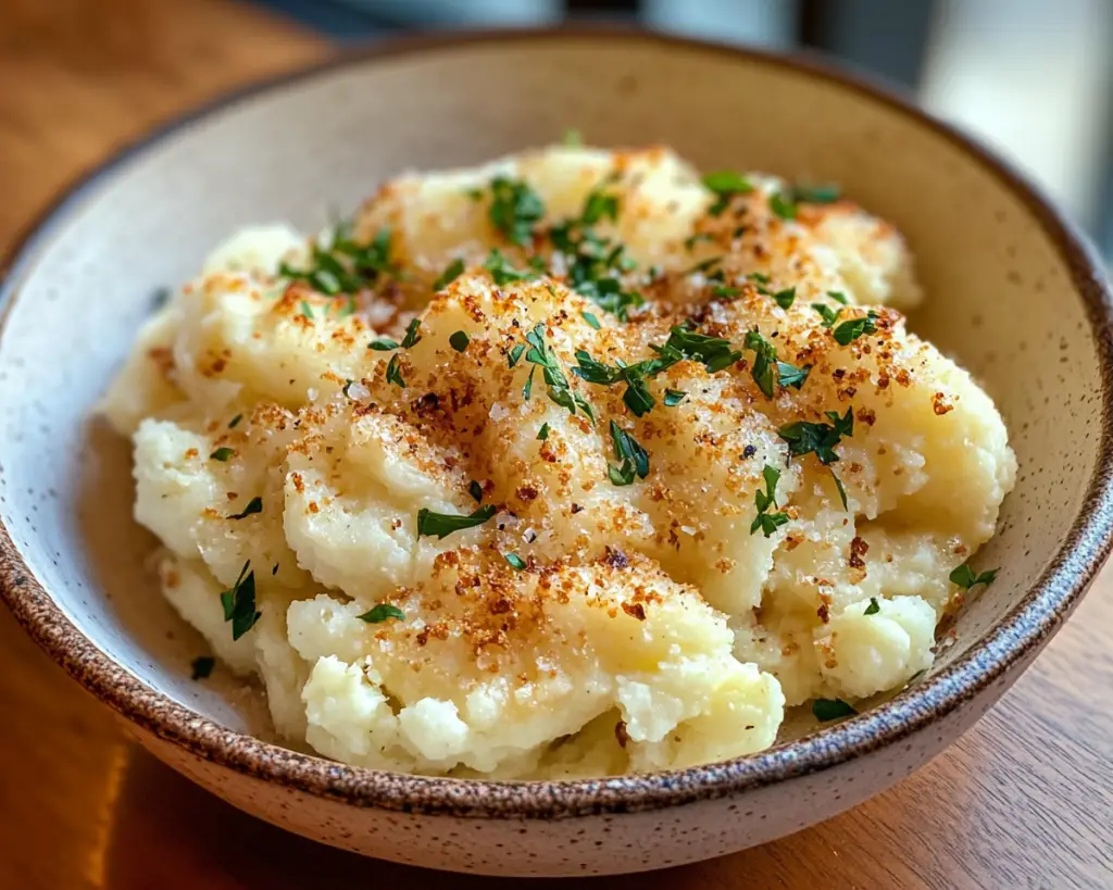 Garlic Parmesan Smashed Cauliflower Recipe – Easy & Flavorful