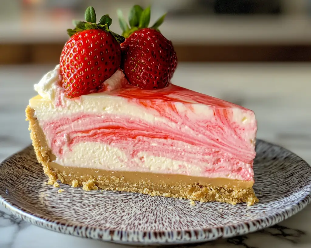 Strawberry Swirl Cheesecake Recipe Easy Valentine