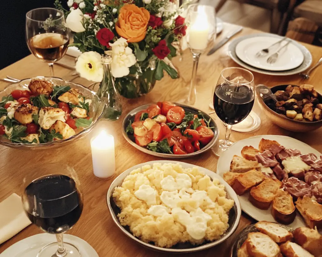 Chic Galentine’s Dinner Party at Home