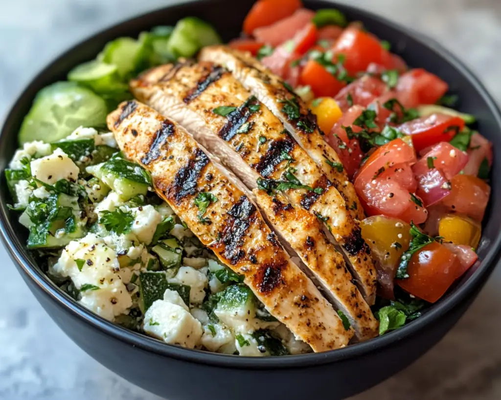 Greek Chicken Bowl – Easy Healthy Mediterranean Lunch Recipe