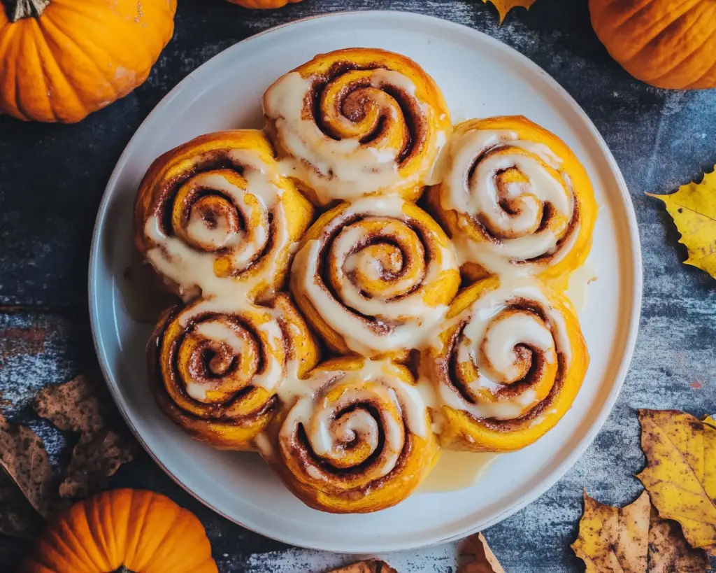 Pumpkin Butter Cinnamon Rolls