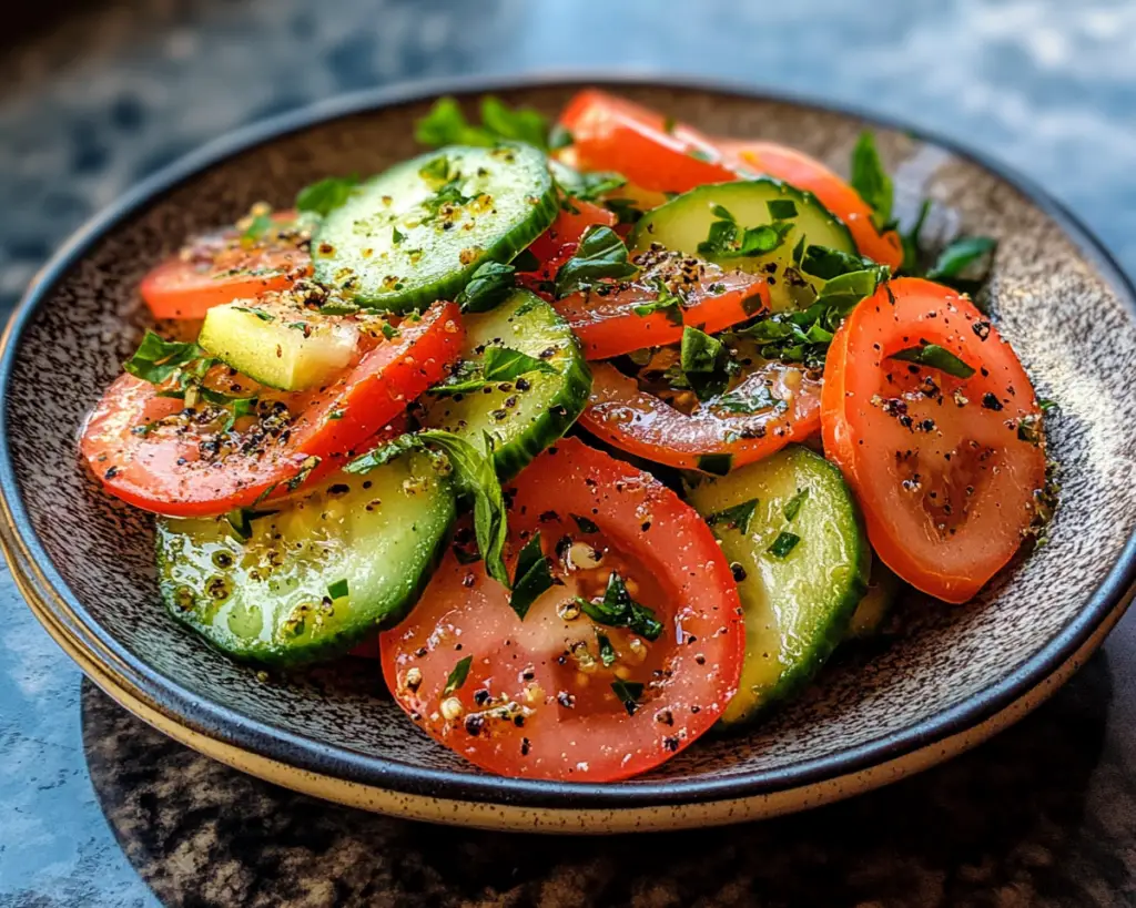 Fresh Tomato Cucumber Salad – Easy & Healthy Summer Recipe
