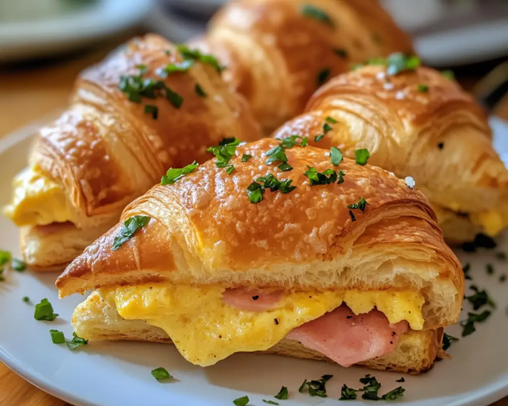 Mini Croissant Breakfast Sandwiches