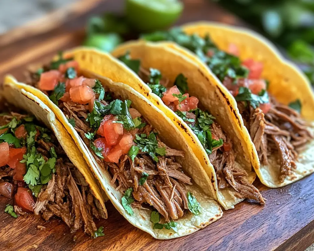 Juicy Mexican Shredded Beef Tacos – Best Crockpot Recipe