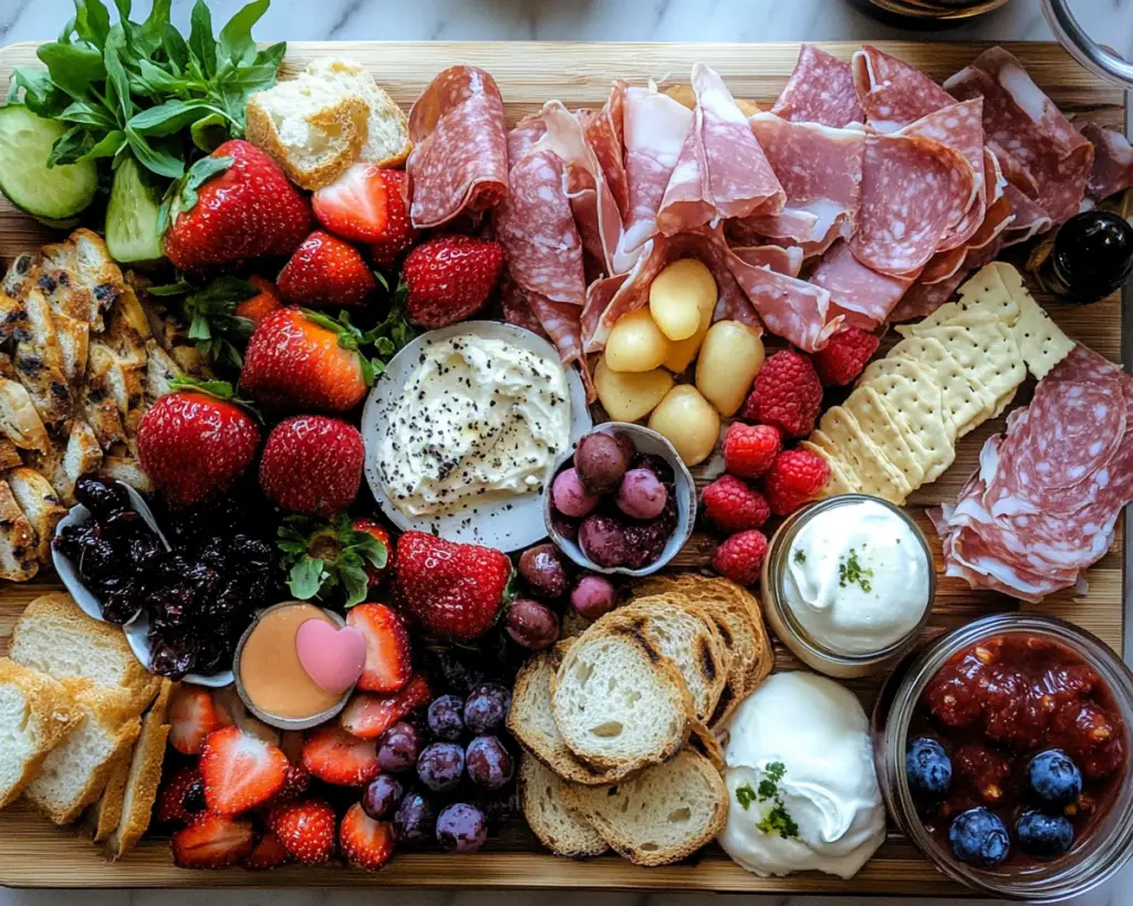 Sweet and Savory Valentine’s Brunch Board