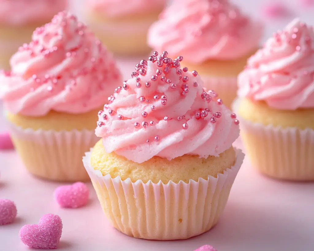 Pink Cotton Candy Cupcakes Easy Valentine’s Day Dessert Recipe