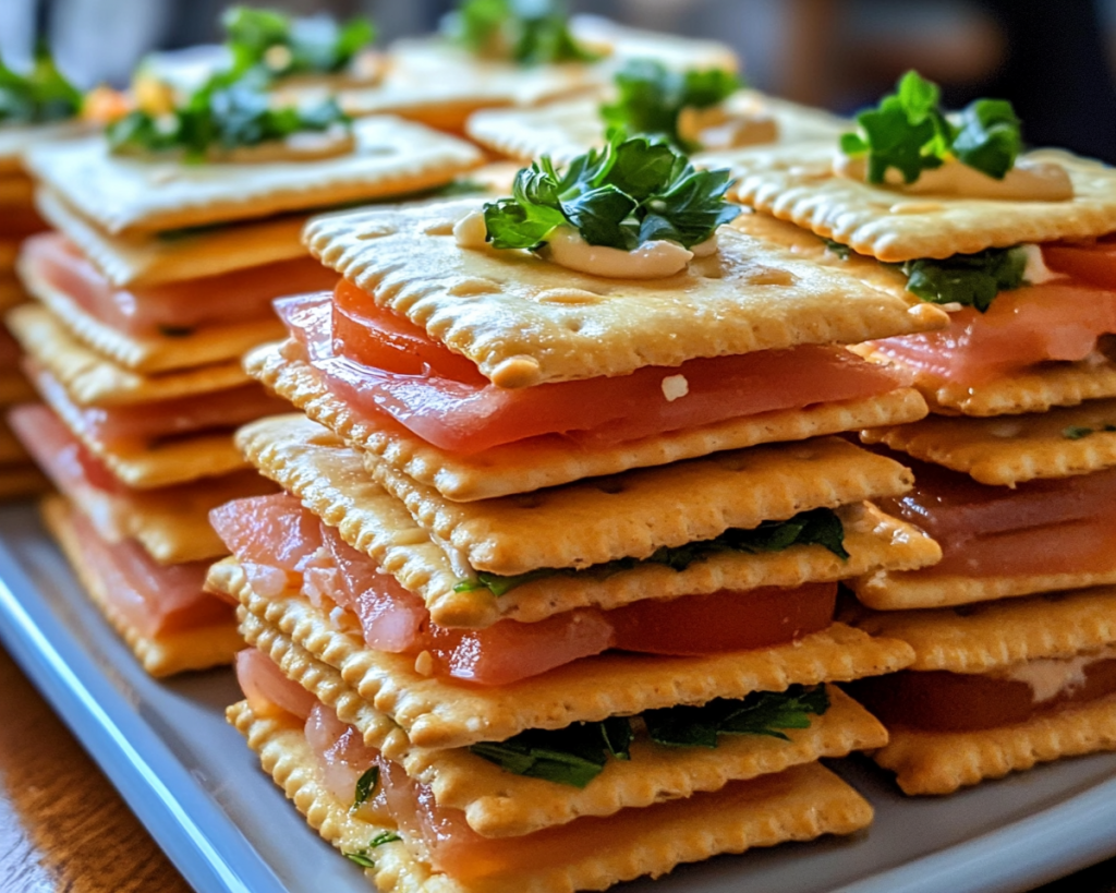 Ritz Crackers Party Sandwiches: Easy No-Cook Appetizer for Crowds