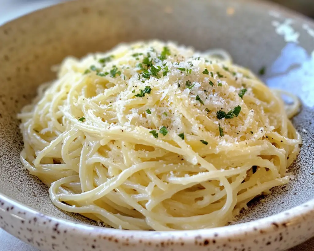 Creamy Parmesan Garlic Angel Hair Pasta Recipe – Perfect Comfort Food