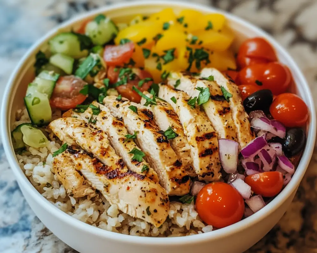 Greek Chicken Bowls: Easy Clean Eating Meal Prep