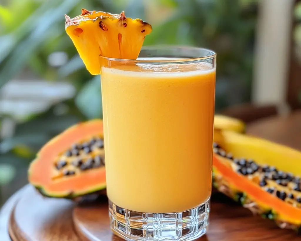 Healthy Papaya-Pineapple Smoothie Recipe for Perfect Refreshment