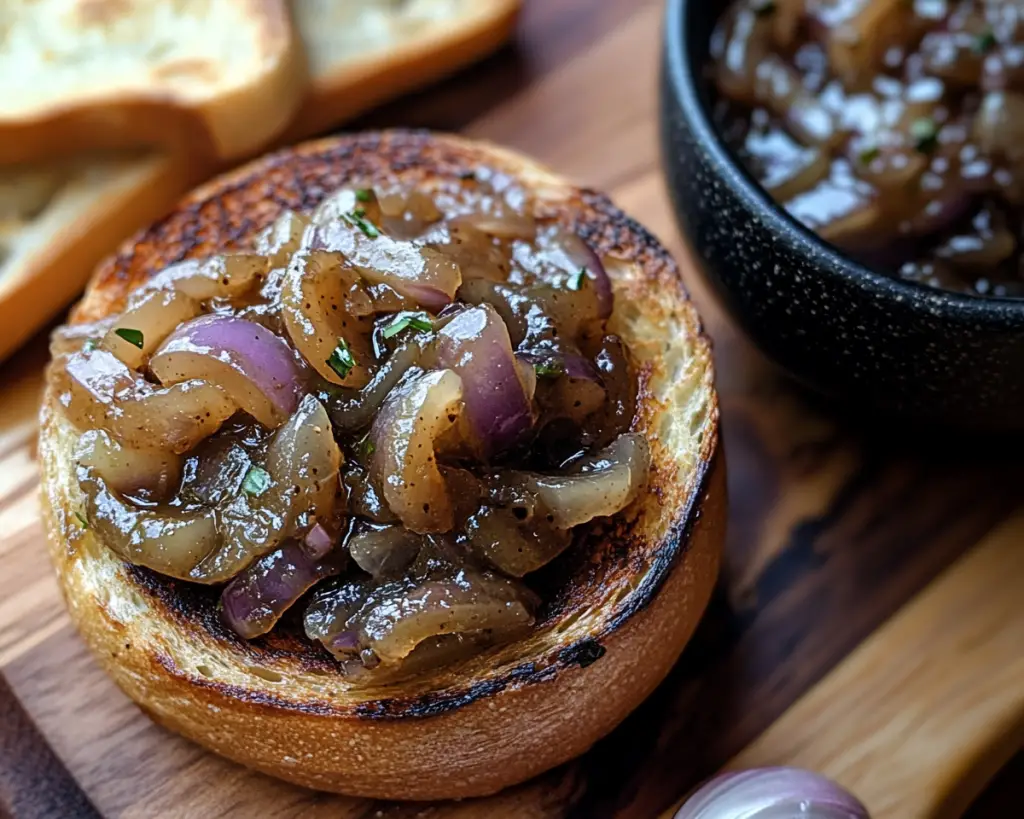 Sweet Jammy Onions for Burgers and Toast