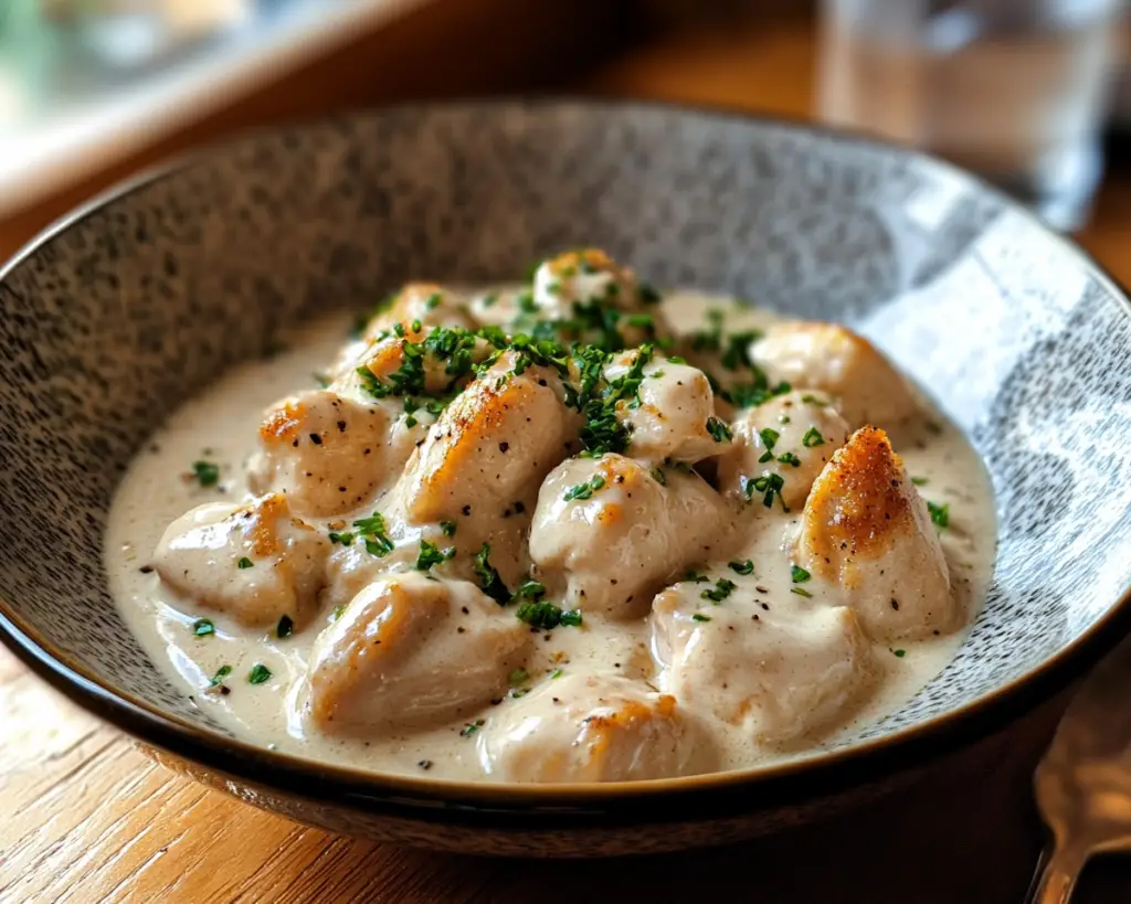 Creamy garlic chicken meals