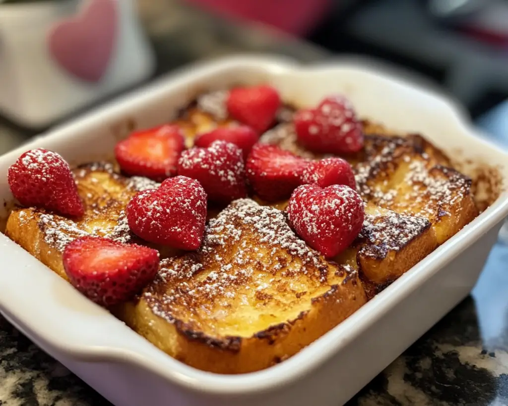 Valentine’s Day French Toast Bake
