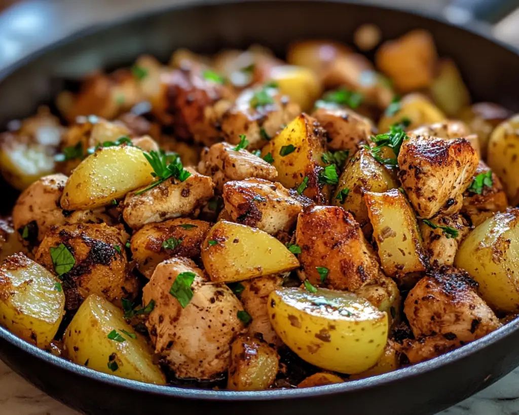 Potato and chicken skillet dishes