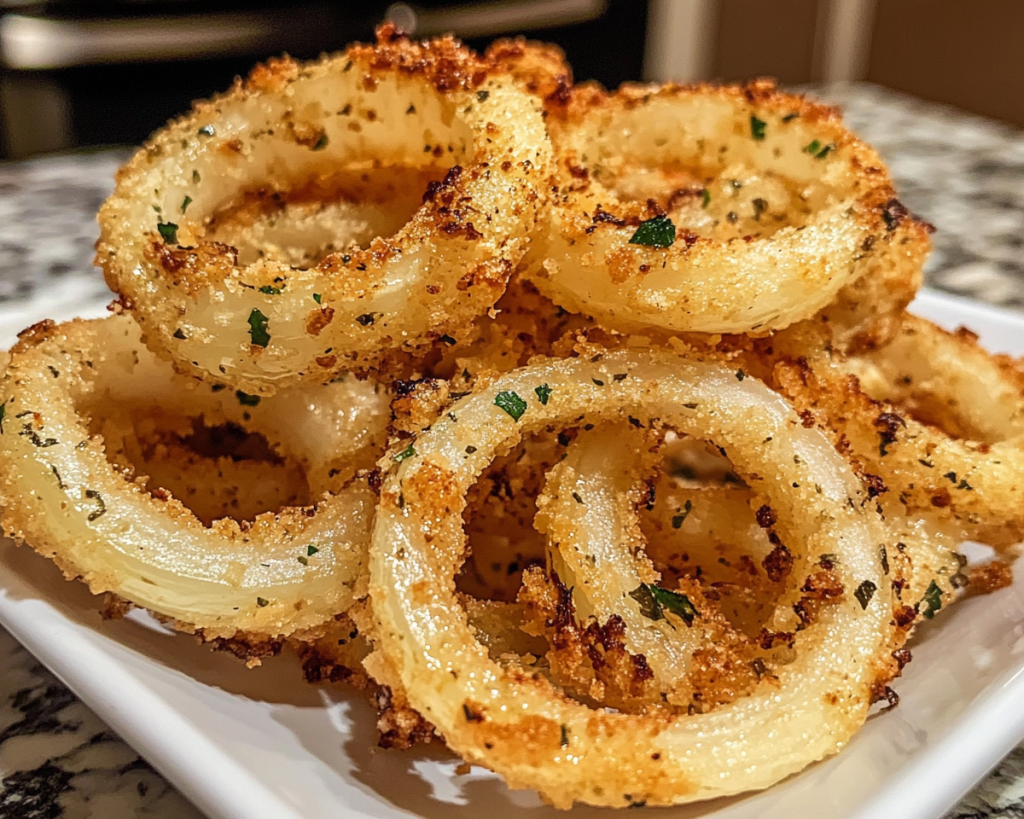 Parmesan Onion Ring Chips Recipe – Easy Baked Party Snack