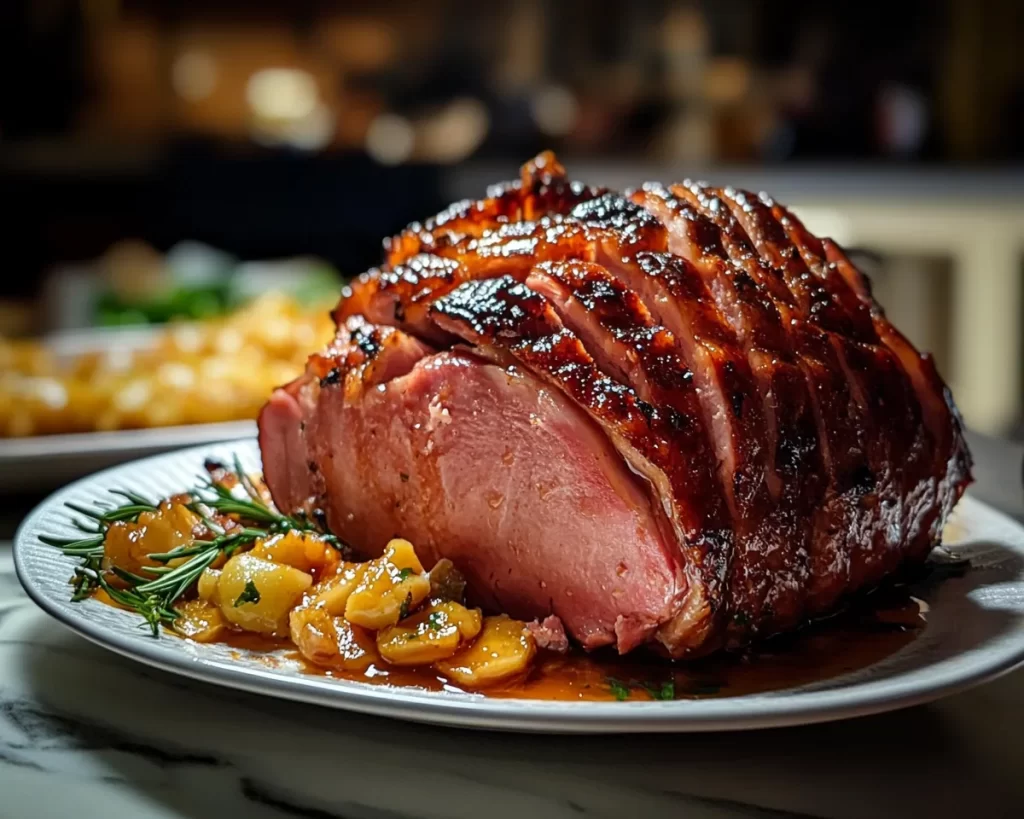 Easter Honey Glazed Ham Dinner