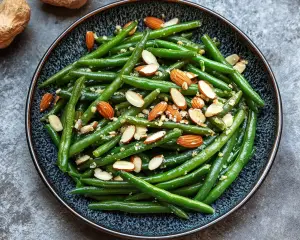 Garlic Green Beans with Almonds