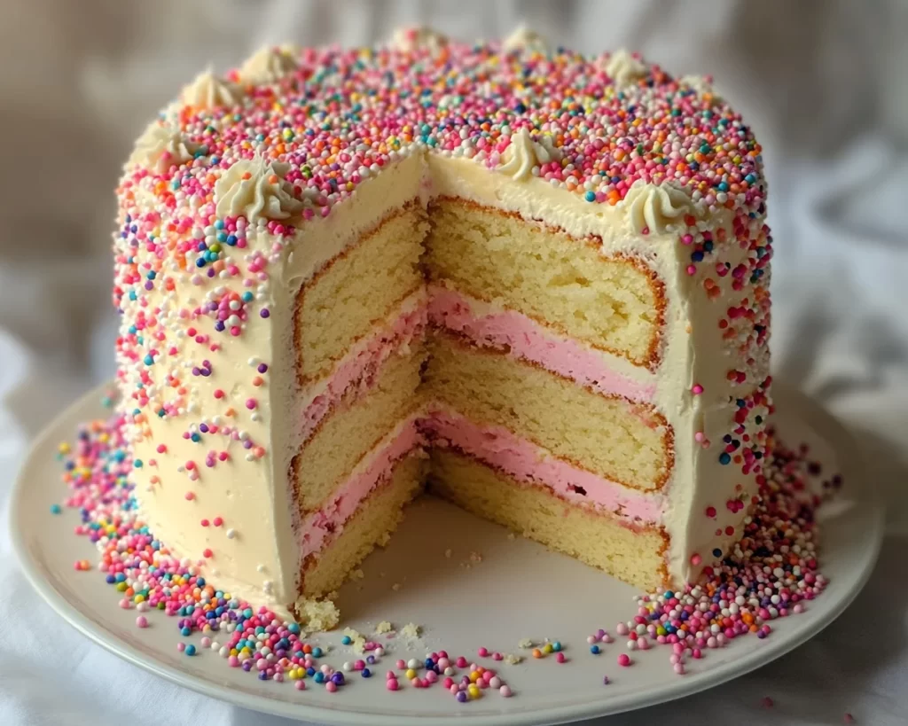 Spring Cake Designs: Pastel Sprinkle Cake Design
