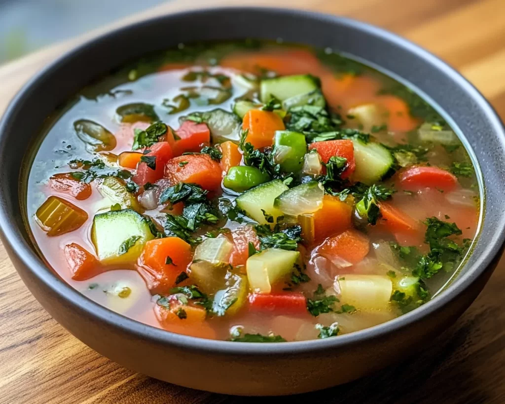 Spring Soup: Vegetable Spring Soup (Light + Healthy)