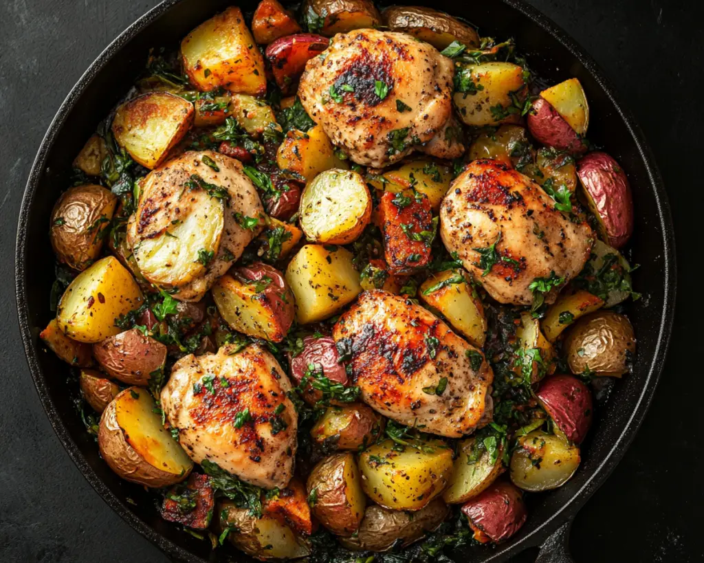 Healthy Chicken Skillet with Potatoes