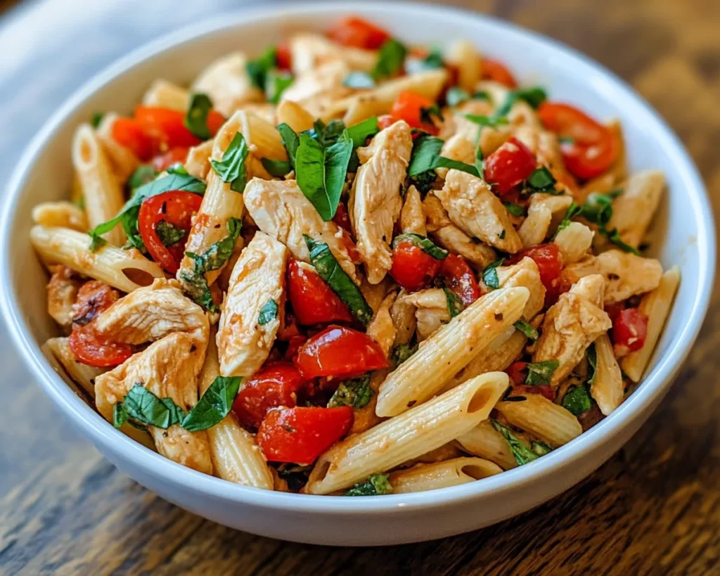 Summer Dinner Recipes: Chicken Pasta Salad Bowl