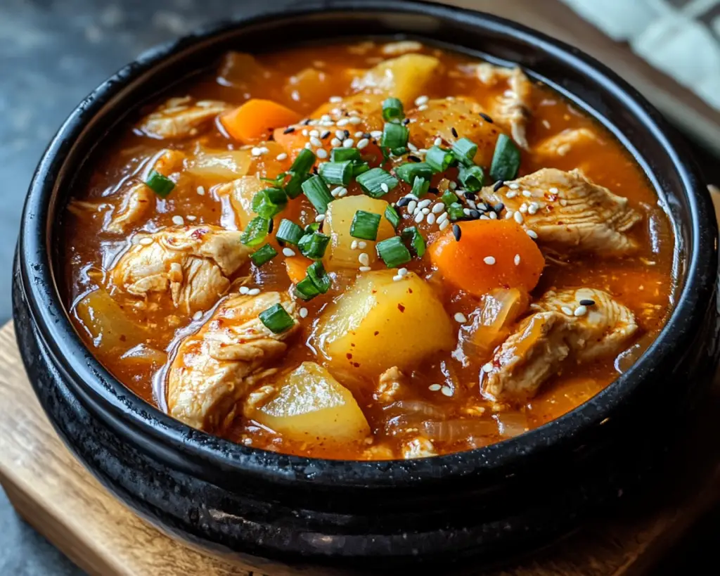 Slow Cooker Korean Chicken Stew (Comforting & Flavorful)