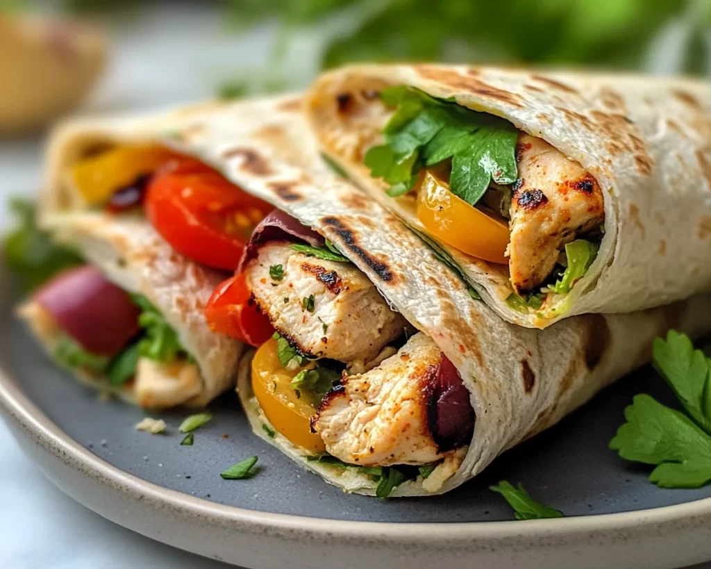 Summer Meals Dinner: Mediterranean Chicken Wrap