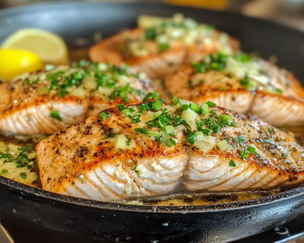 Garlic Butter Salmon Skillet