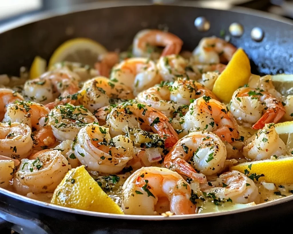 Spring Dinner: Lemon Garlic Shrimp Skillet (Quick)