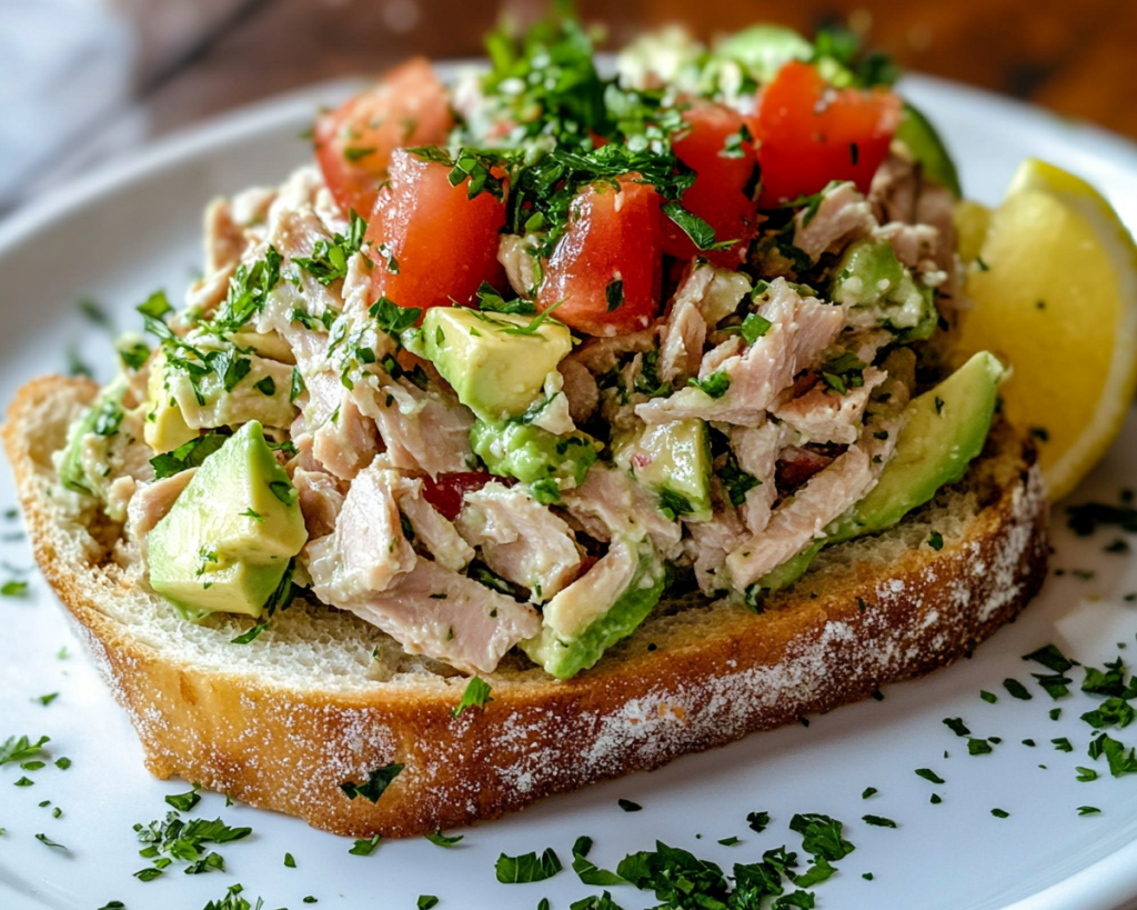 Avocado Tuna Salad with Olive Oil