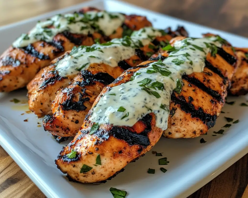 Healthy Grilled Chicken with Yogurt Sauce