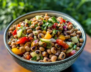 Quick & Healthy Black Eyed Pea Salad Recipe