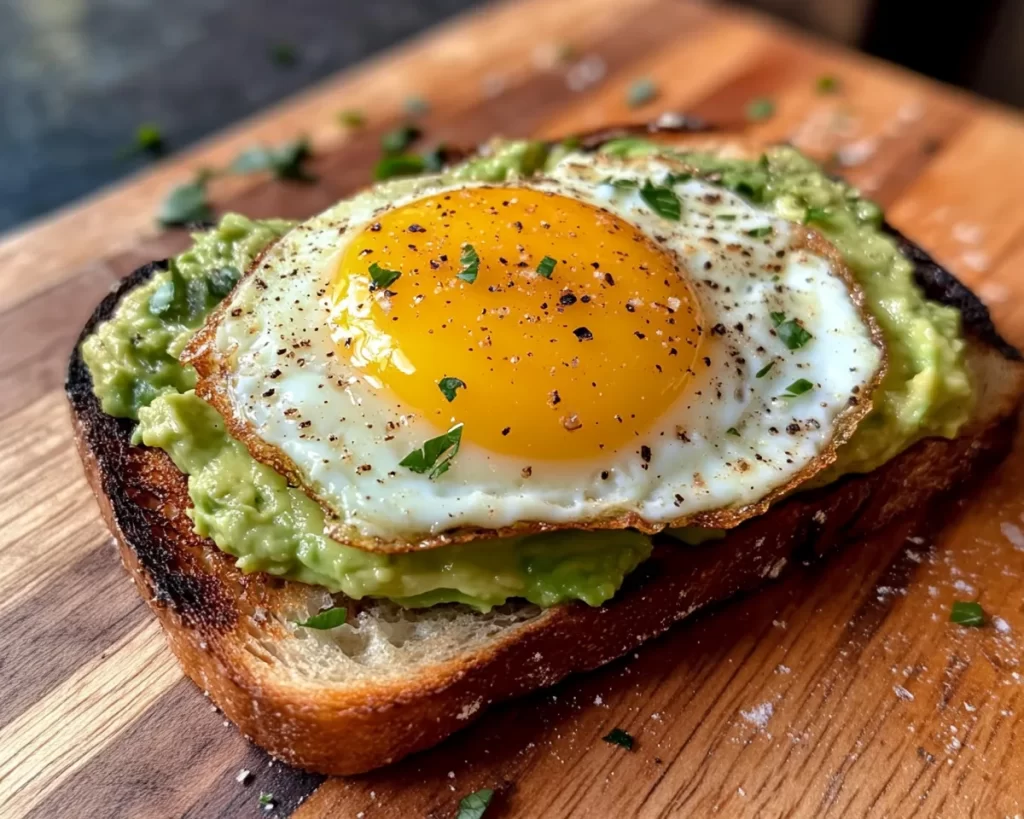 Healthy Easy Avocado Egg Toast (5 Minutes)