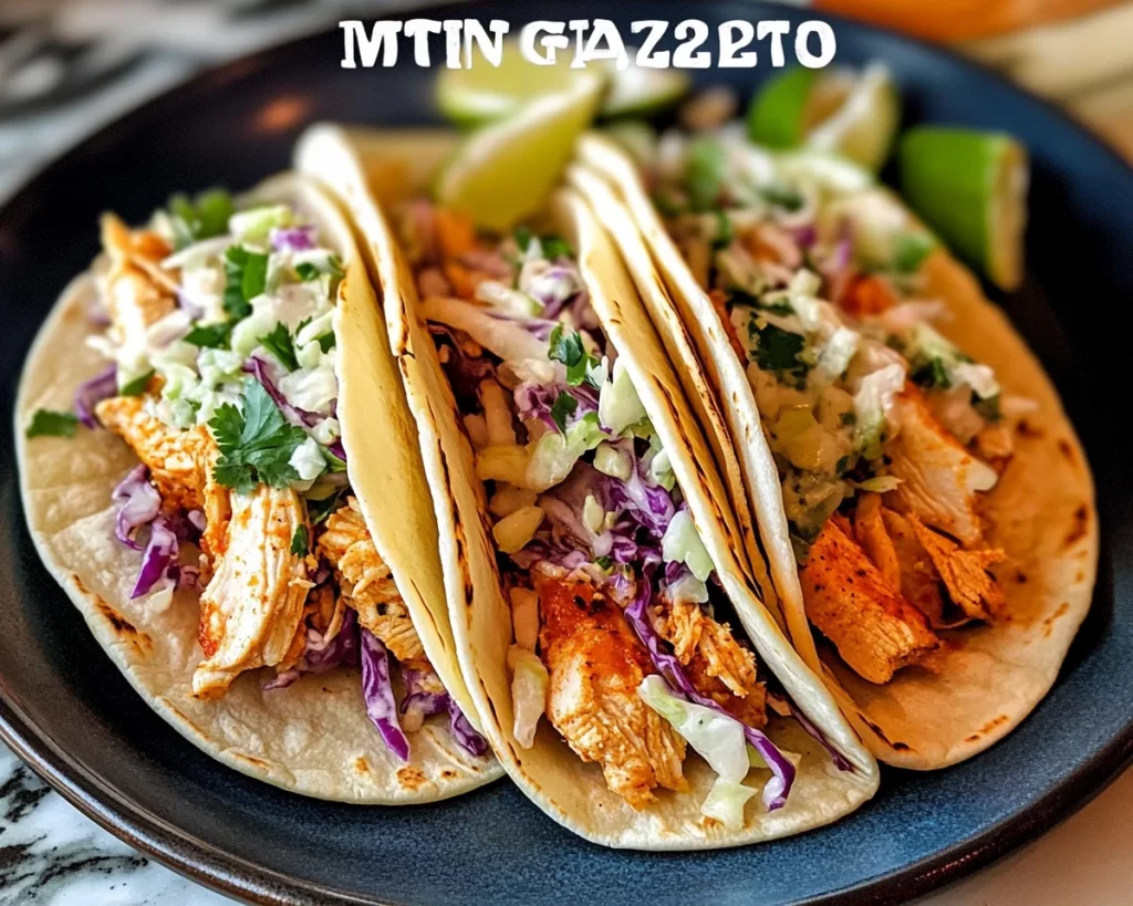 Homemade Chicken Tacos With Slaw