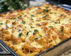 Easy Baked Ziti with Cheese