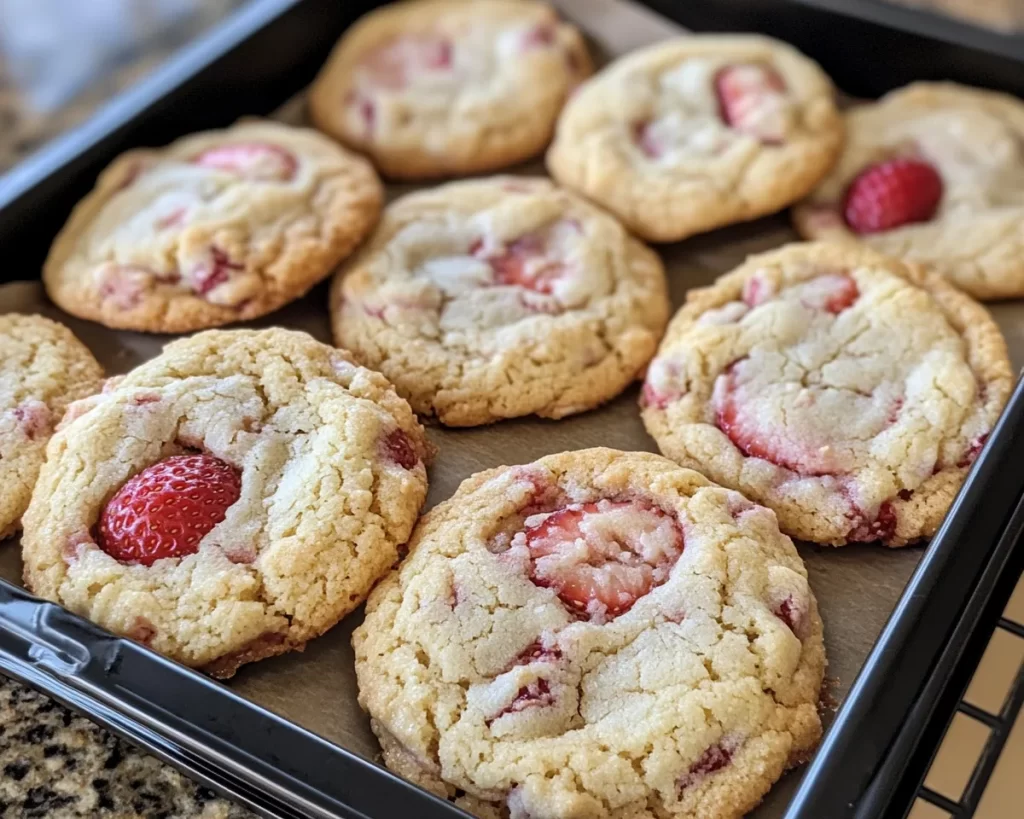 Spring Baking: Strawberry Cookies (Soft)