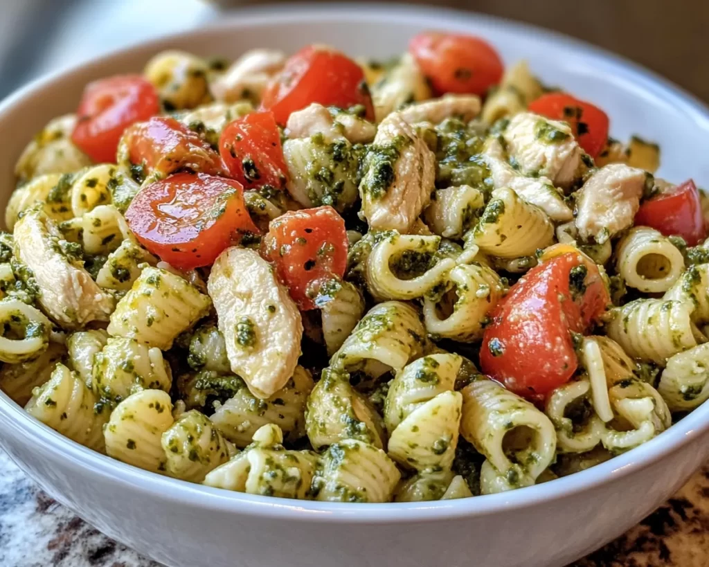 Spring Dinners: Chicken Pesto Pasta Salad (Fresh Dinner)