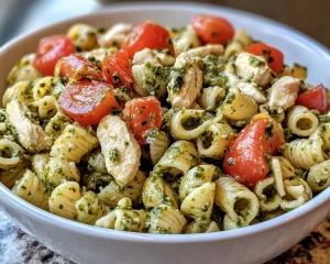 Spring Dinners: Chicken Pesto Pasta Salad (Fresh Dinner)