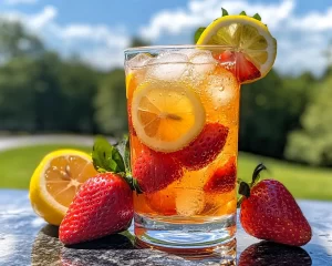 Spring Drinks: Strawberry Lemon Sparkling Drink