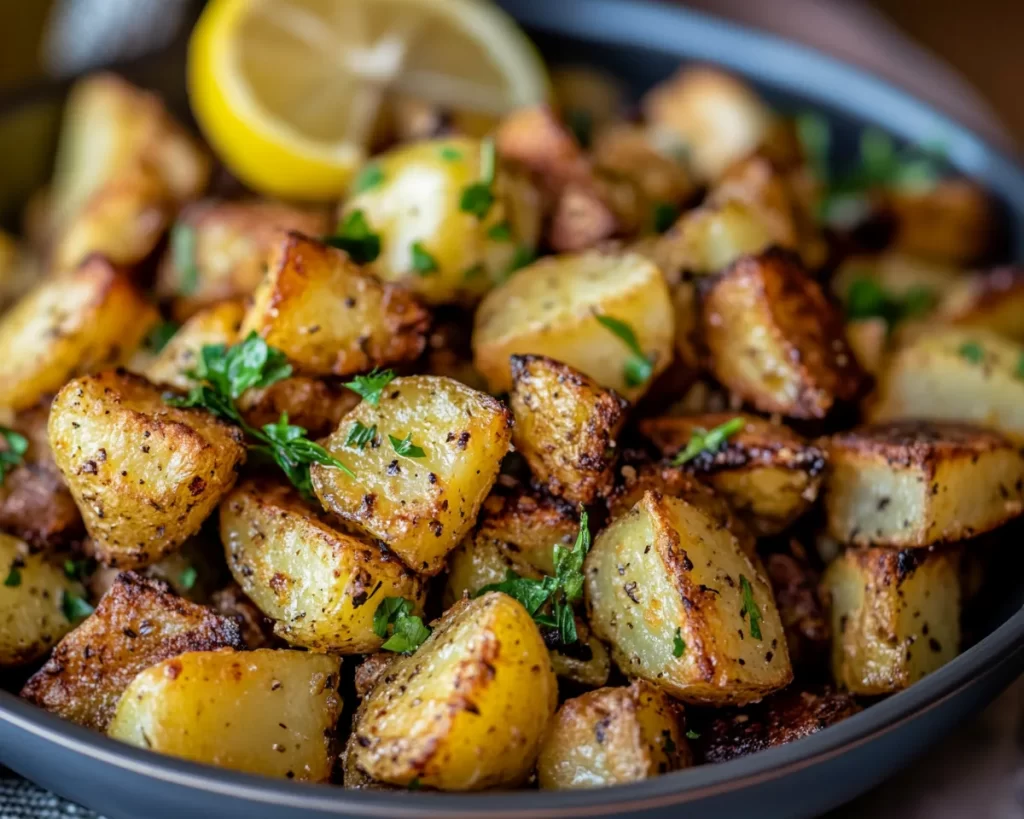 Spring Dinner Party Lemon Roasted Potatoes