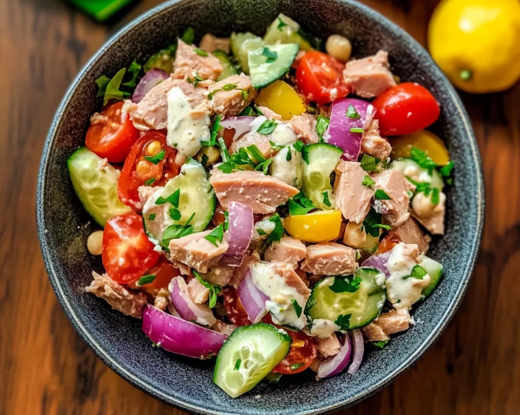 Healthy Mediterranean Tuna Salad