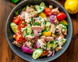 Healthy Mediterranean Tuna Salad