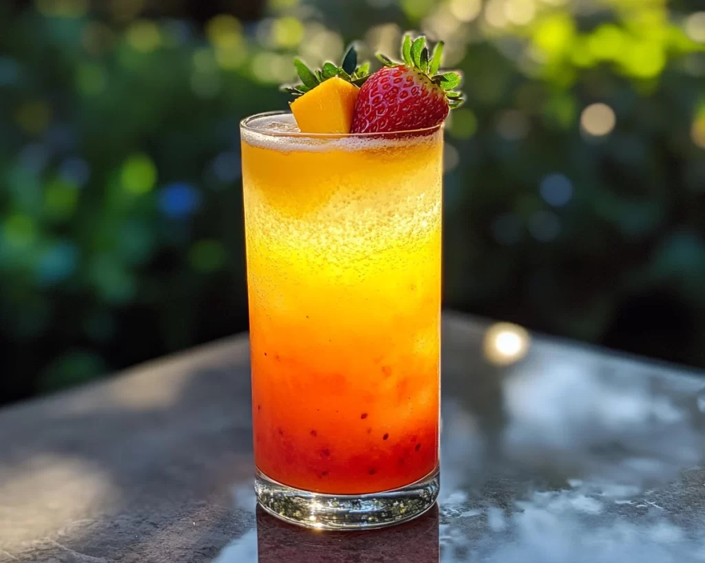 Summer Drinks Nonalcoholic: Strawberry Mango Cooler
