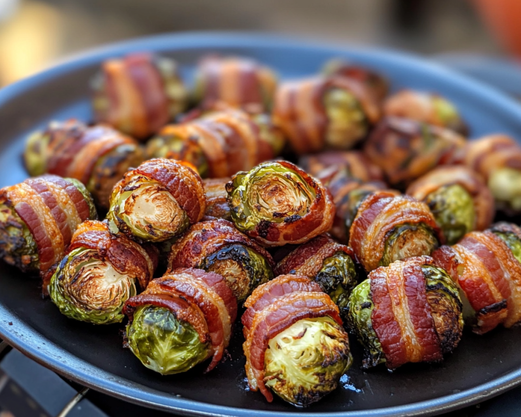 Bacon Wrapped Brussels Sprouts (Easy Crispy Appetizer)