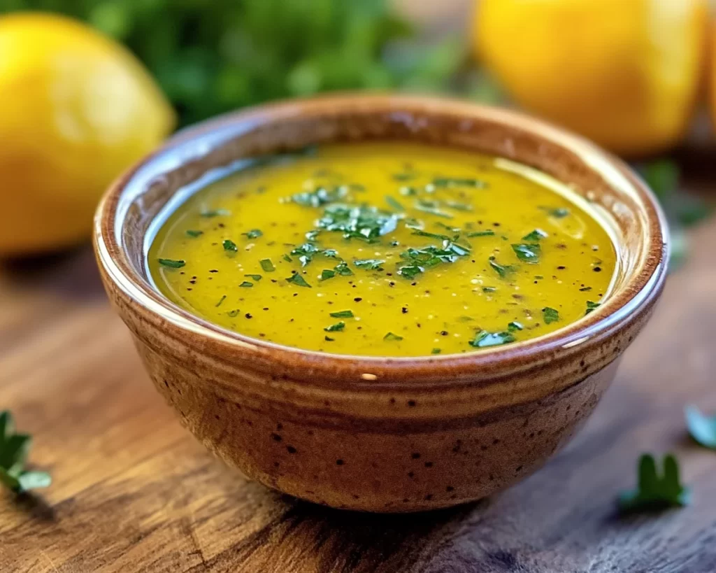 Lemon Vinegarette Dressing with Dijon Mustard (Restaurant Style)