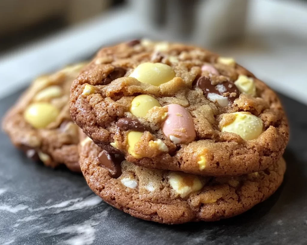 Cadbury Egg Cookies (Soft + Chewy)