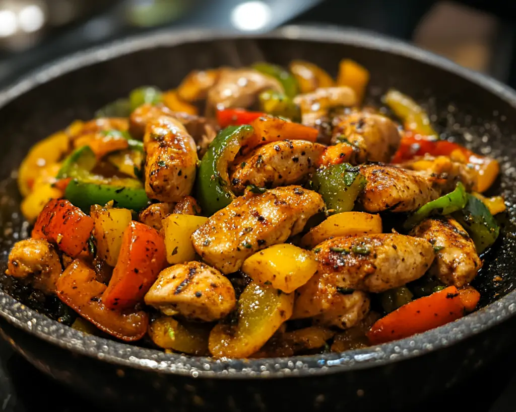 One-Pan Chicken with Bell Peppers